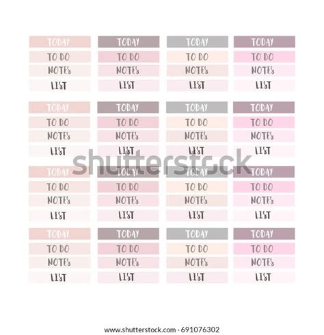 Printable Word Pastel Colourful Stickers Your Vector De Stock Libre