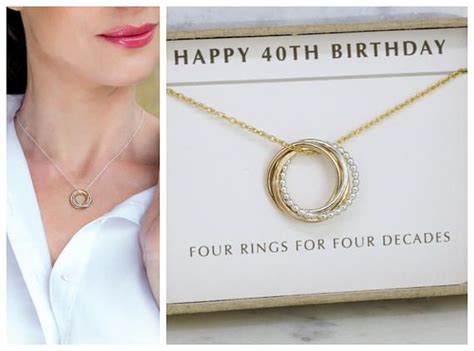 With an array of possibilities available, deciding what to do for the occasion can be tricky. Petite 40th Birthday Necklace Mixed Metal 40th Birthday ...