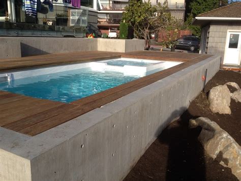 Fibreglass Plunge Pool Swim Spa Spa Combo Contemporary Pool Vancouver By Ca Pools