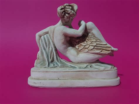 Leda Statue And The Swan Ancient Greek Mythology Handmade Etsy
