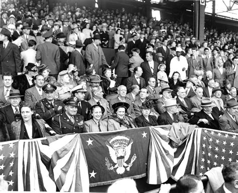 Truman At Opening Day At Griffith Stadium Harry S Truman