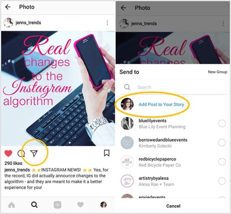 How To Share A Post On Instagram Nyscng