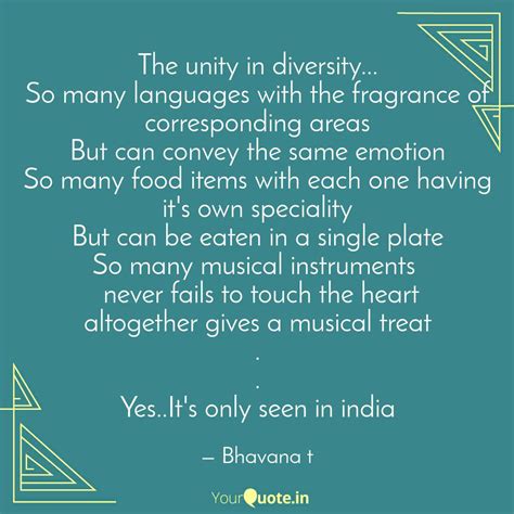 The Unity In Diversity Quotes And Writings By
