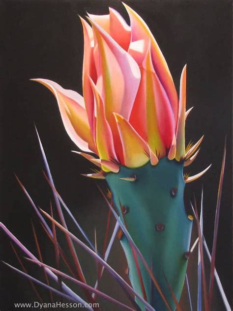 Arizona Lipstick In 2020 Cactus Art Flower Painting