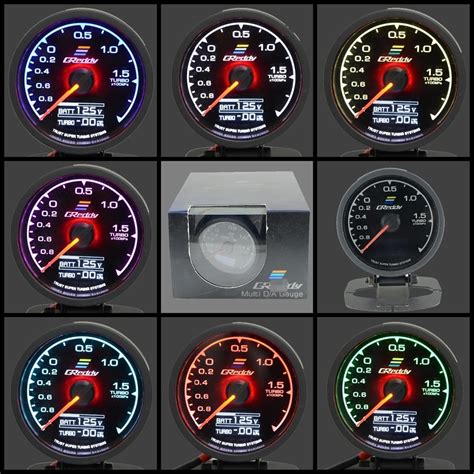 62mm 7 Color In 1 Racing Gauge Greddi Multi Da Lcd Digital Display