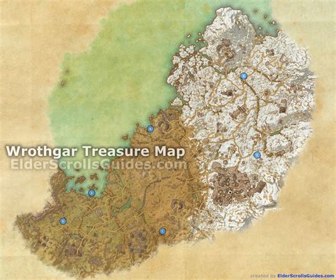 Wrothgar Treasure Map Locations Elder Scrolls Online Guides