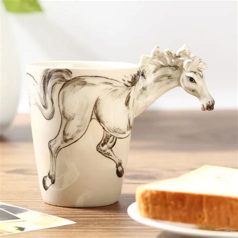 Creative Cute 3d Animals Drinkware Mug Ceramic Porcelain Hand Painted