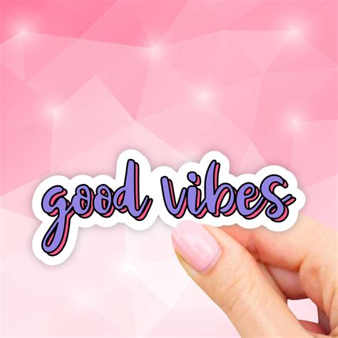 Good Vibes Sticker Vsco Stickers Pegatinas Portátiles Etsy