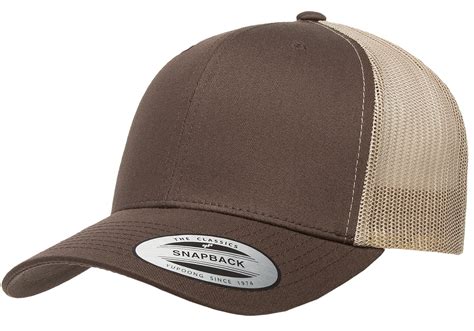 Hat Hat Brand New Brown Flexfit Plain Stretchfit Baseball Cap Hat