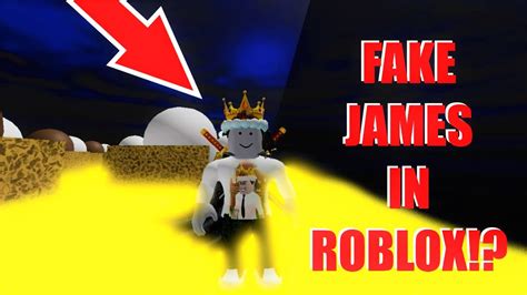 Fake James The Noob King In Roblox Youtube