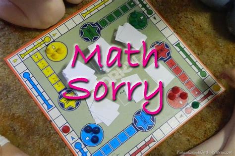 Math Sorry~Multi Aged And Abled Math Game - Peace Creek On The Prairie