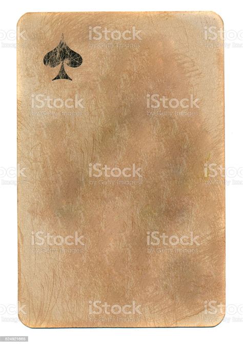 Old Grunge Playing Card Paper Isolated On White Stock Photo Download