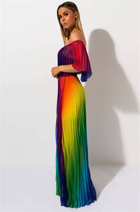 [12 ] rainbow dresses women she likes fashion