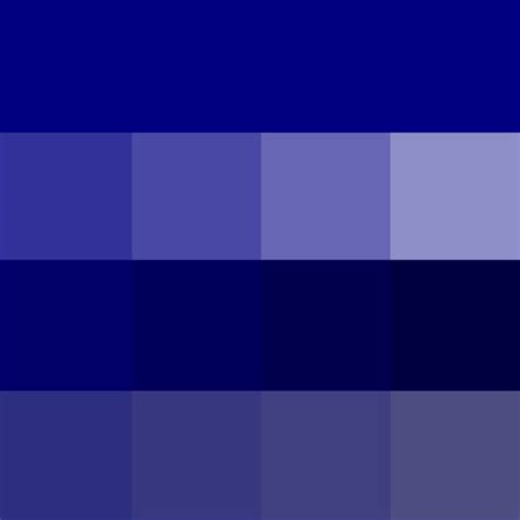 Navy Blue Web Hue Tints Shades Tones Hue Pure Color With