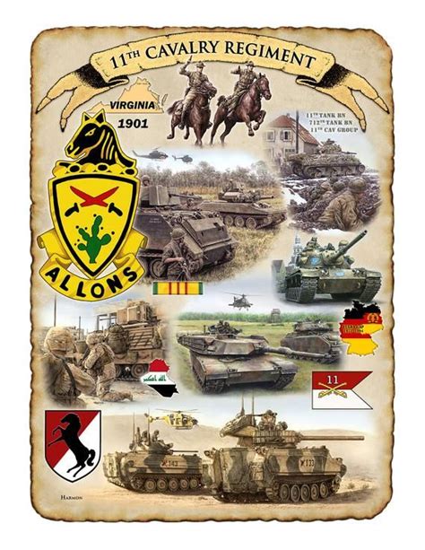 11th Armored Cavalry Regimental Print Etsy Cavalry Military