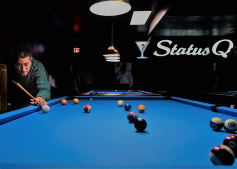 Download Billiards Blue Pool Table At Fancy Bar Wallpaper