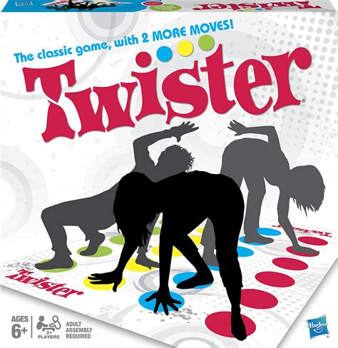 Twister Game, Party Game, Classic Board Game for 2 or More Players, Indoor and Outdoor Game for ...