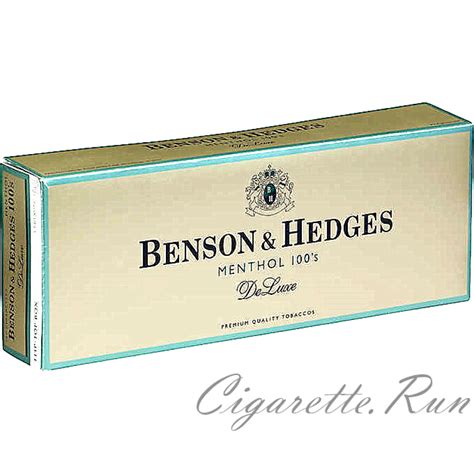 Benson And Hedges Menthol 100s Deluxe Box Cigarettes Cigaretterun