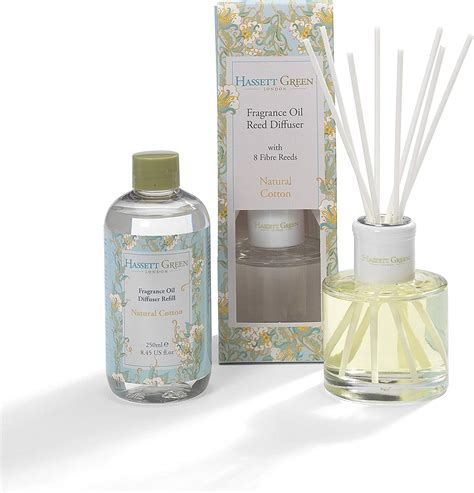 Hassett Green London Natural Cotton Reed Diffuser And Refill Combination Set Uk