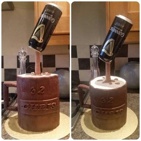 Anti Gravity Cake Of A Beer Tankard Wooden Effect Tankard Made From