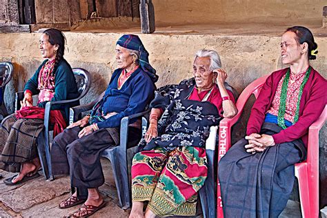 Women In The Mothers Village In Nepal Photograph By Ruth Hager