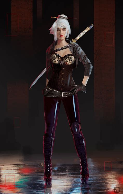 Urban Assassin Sarah Sneeboer Cyberpunk Character Cyberpunk Female
