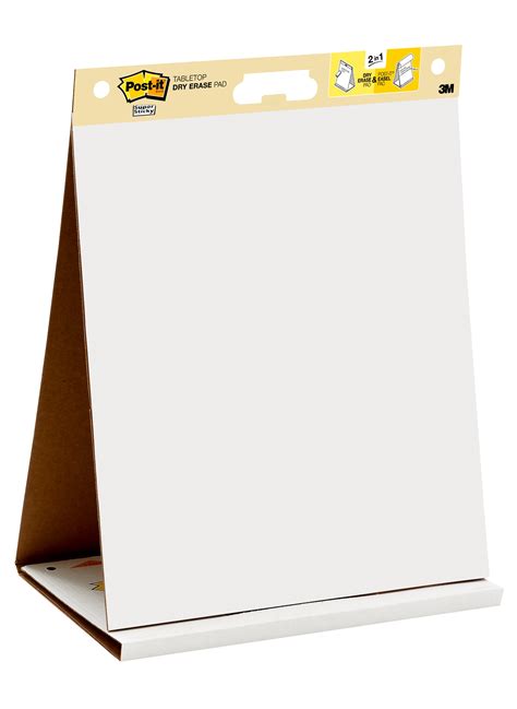 Post It Tabletop Easel With Dry Erase Surface 20 X 23 20 Shtspad