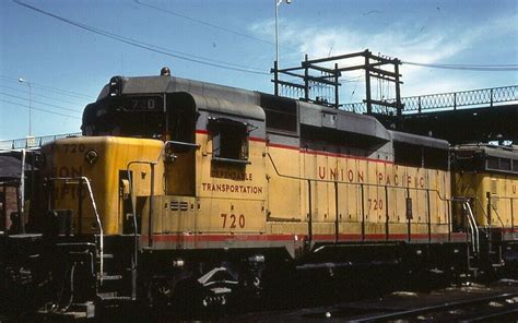 Railroad Slide Union Pacific 720 Emd Gp30 Locomotive Cheyenne Wy