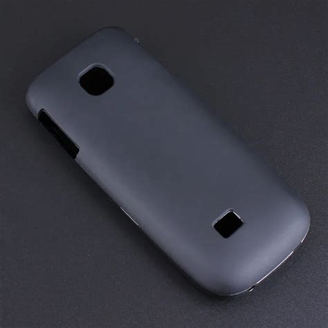 Black Gel Tpu Slim Soft Anti Skiding Case Back Cover For Nokia C2 01 C2