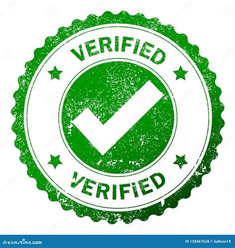 Verified Stamp Seal Stock Vector Illustration Of Confirmed 158487628