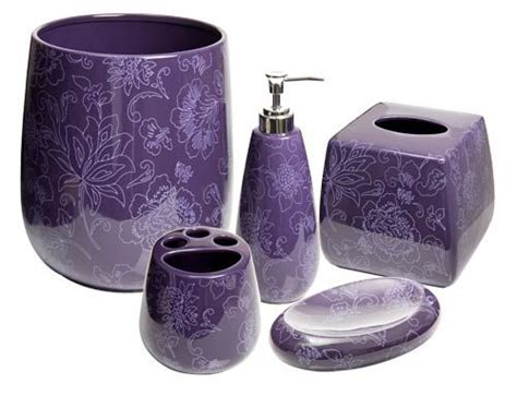 Botanica Purple Bathroom Accessories Medium Set Purple Bathrooms