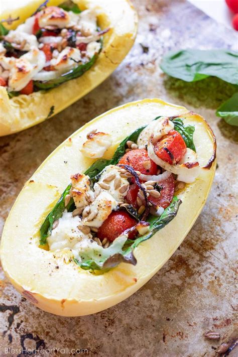 This Basil Goat Cheese Spaghetti Squash Combines Creamy Goat Cheese