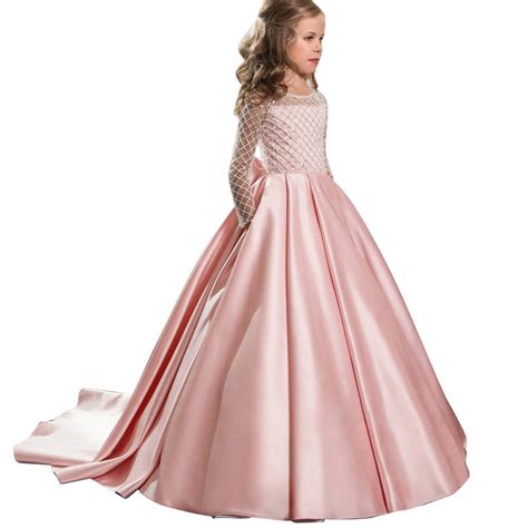 Buy Ywoow 8 9 Years Old Kids Girl Bowknot Tuxedo Princess Pageant Gown