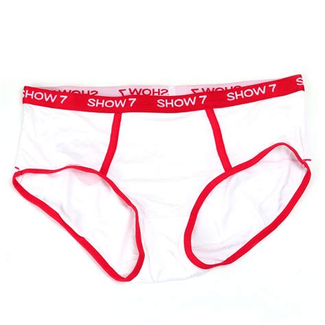 Doreenbow Couple Underwear Heartbeat White Red Women Panties Men Boxer
