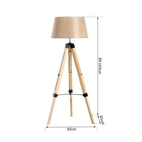 Get 5% in rewards with club o! Classic Floor Lamp Light Wooden Tripod with Adjustable ...