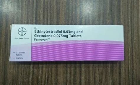 Femovan Ethinylestradiol And Gestodene Tablets Packaging Type Box At