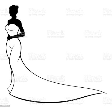 Bride Wedding Dress Silhouette Stock Illustration Download Image Now