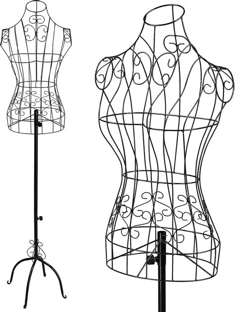 Female Wire Dress Form Vintage Style Wire Mannequin For Home Decor