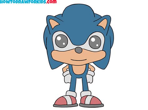 How To Draw Easy Sonic Easy Drawing Tutorial For Kids