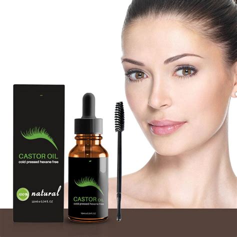 10ml Eyelash Eyebrow Growth Enhancer Castor Oil Maintenance Nourishing Eyelash Eyebrow Hair