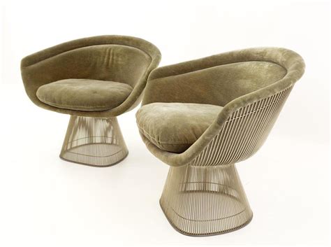 Mid Century Modern Warren Platner Lounge Chairs A Pair On Chairish