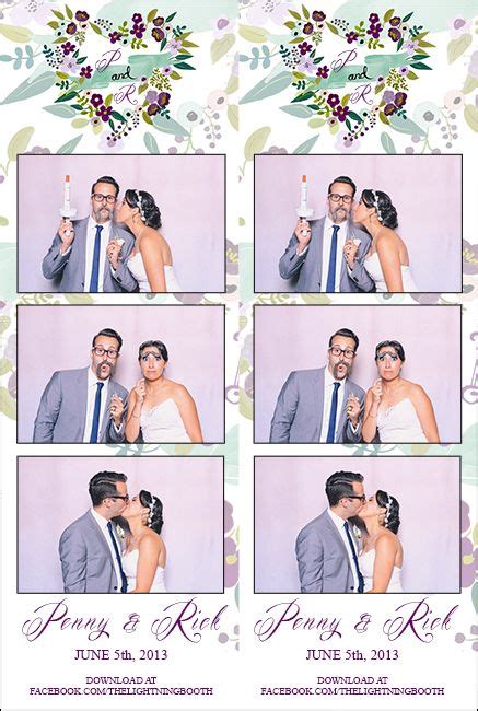 Printed Strips Templates The Lightning Booth Wedding Photo Booth