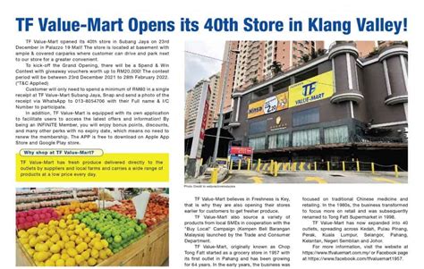 Shop Till You Drop At The Newest Tf Value Mart Branch In Subang Jaya