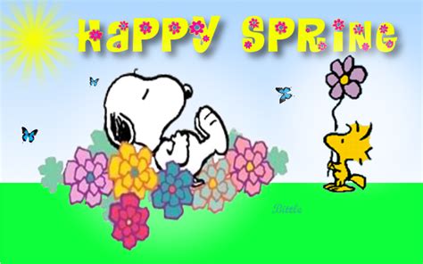 Happy Spring Images Happy Spring Happy Spring Snoopy Images