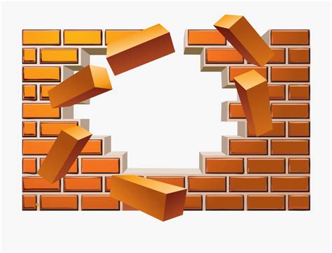 Broken Wall Effect Euclidean Vector Brick Clipart ... How to recognize and act on the obvious dangers we ignore paper, broken wall stereoscopic rhino, mammal, animals, room png texture mapping, peeling walls crisscrossed with scars, texture, people, shading png