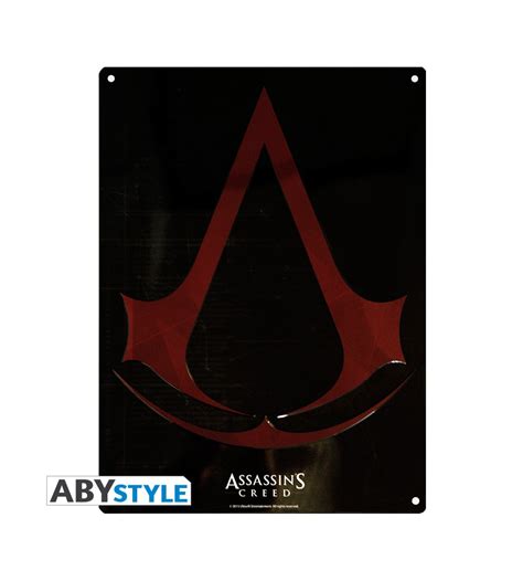 Assassins Creed Crest Logo Metal Tin Sign Visiontoys