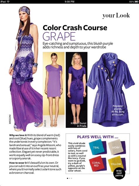 inspired by instyle instyle color crash course color combinations for clothes colour