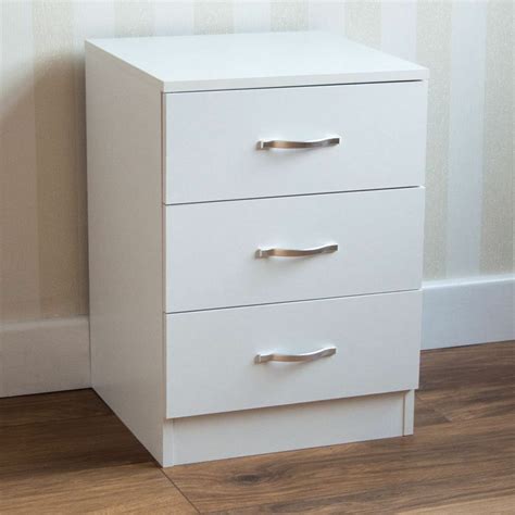 Check out our bedside drawers selection for the very best in unique or custom, handmade pieces from our bedroom furniture shops. Riano Bedside Cabinet Chest Of Drawers White 3 Drawer ...