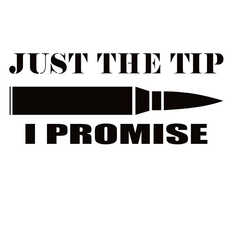 Just The Tip I Promise Window Decal Just The Tip I Promise