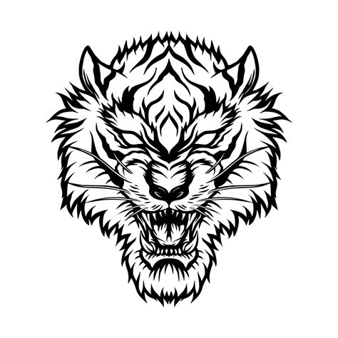 Tiger Head Mascot Logo 13283212 Vector Art At Vecteezy